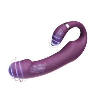 Dual vibration vibrator with double heads