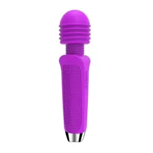 closer look of the purple wand vibrator