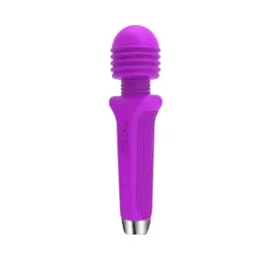 side look of the purple wand vibrator