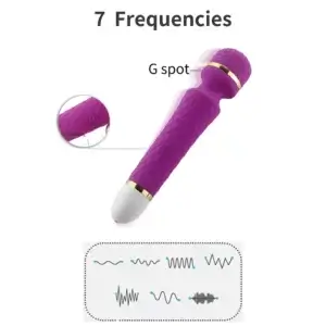 this wand massager has 7 frequencies of vibration