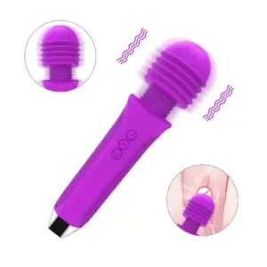 vibrating state of the purple wand vibrator