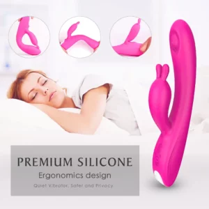 silicone rabbit tapping g-spot vibrator