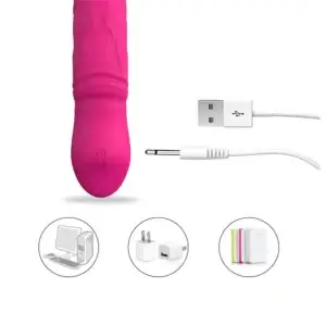 USB rechargeable rotating dildo