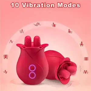 rose tongue with 10 vibration modes