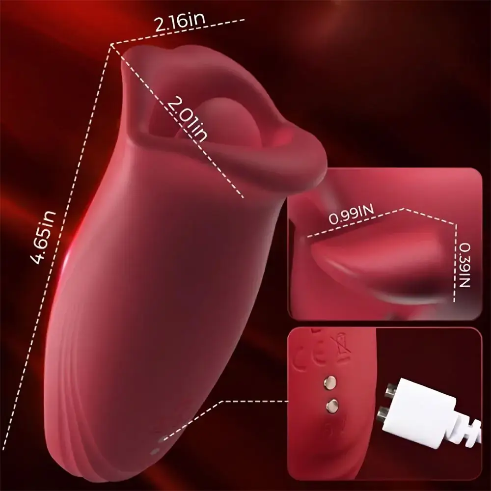 Tongue Clit Vibrator | Oral Sex Simulator with Licking & Biting Tongue Clit Vibrator | Oral Sex Simulator with Licking & Biting