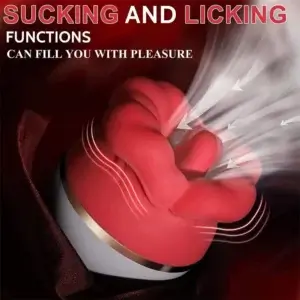 vibrating tongue toy with sucking and licking functions