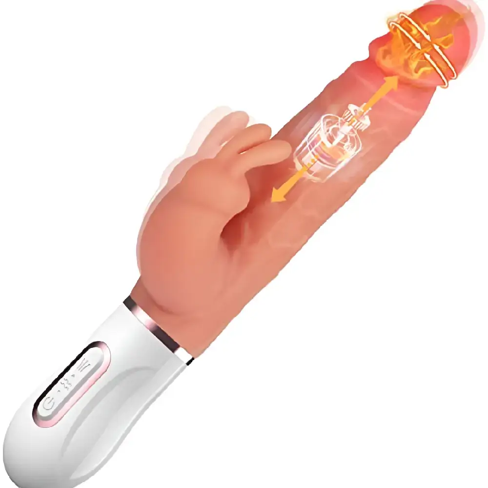 Glamrosetoy Self Thrusting Dildo | Realistic Heated Vibrator