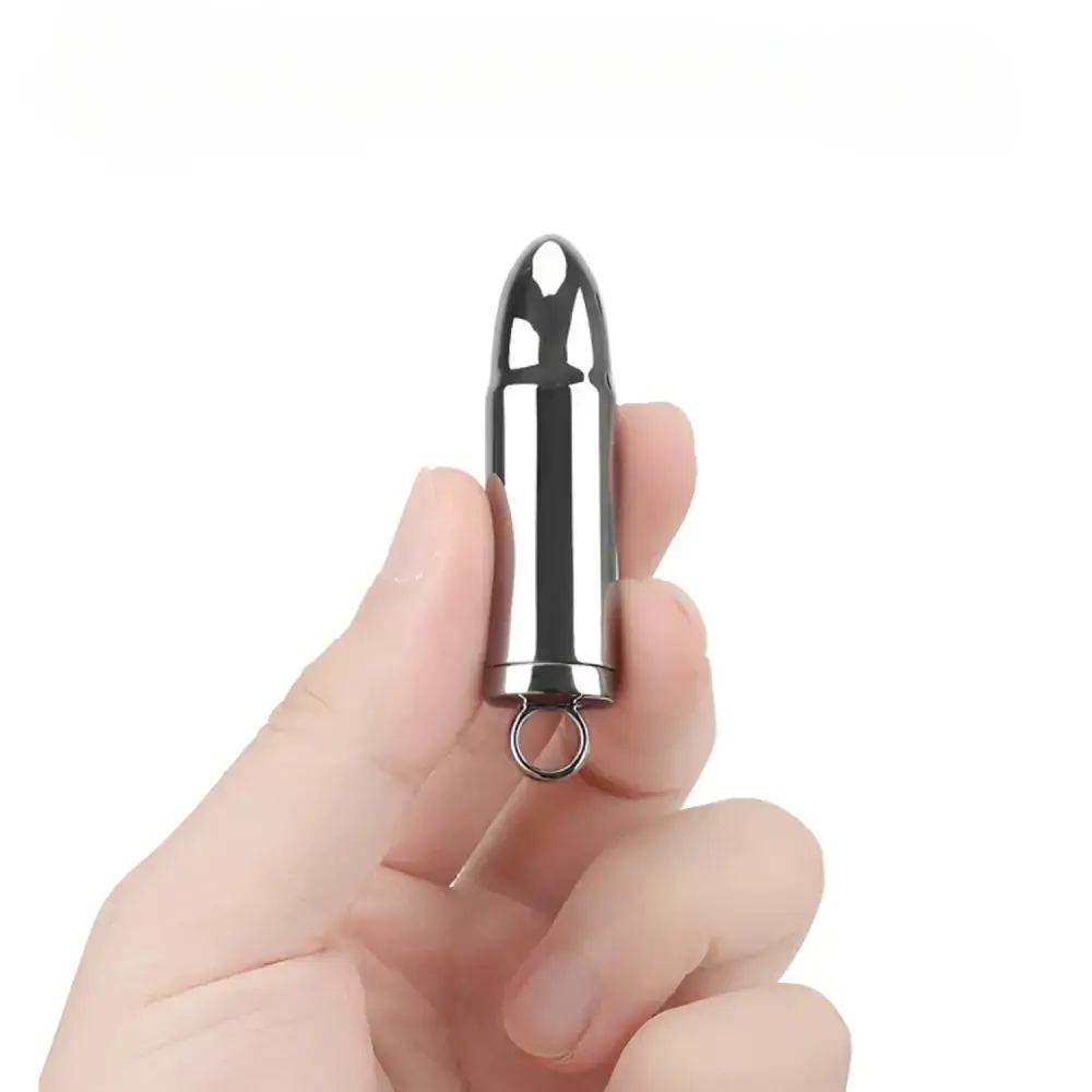 Glamrosetoy Silver Bullet Vibrator | Zinc Alloy Necklace Glamrosetoy Silver Bullet Vibrator | Zinc Alloy Necklace