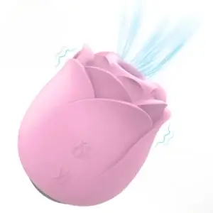 pink rose clitoris sucking toy