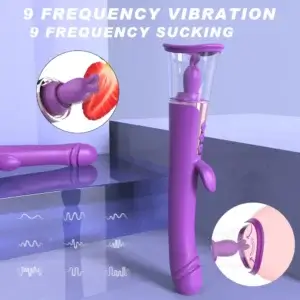 powerful purple vibrating dildo