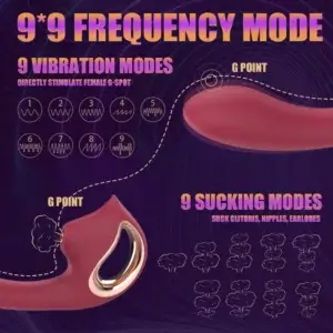 rechargeable G-spot vibrator with 9 vibration modes