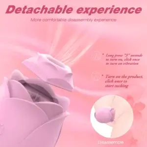 removable rose clitoris sucking toy