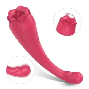 rose bud vibrator with a tongue
