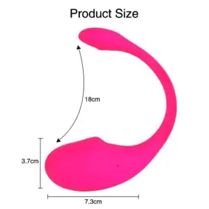 size of the long distance remote control vibrator