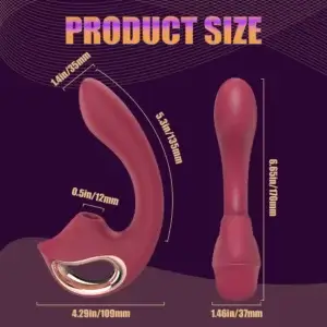 size of the rechargeable G-spot vibrator