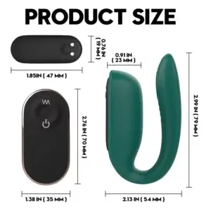 size of the remote control panty vibrator