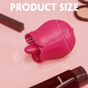 size of the rose tongue vibrator