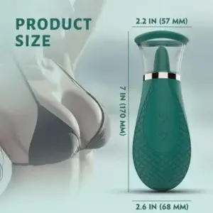 size of the sex toy with a tongue