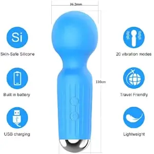 size of the small vibrating massager