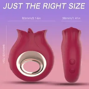 size of the tongue vibrator sex toy
