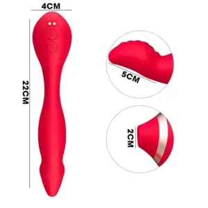size of the vibrator with clit stimulator