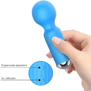 small vibrating massager with 2 buttons