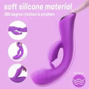 soft silicone bunny dildo