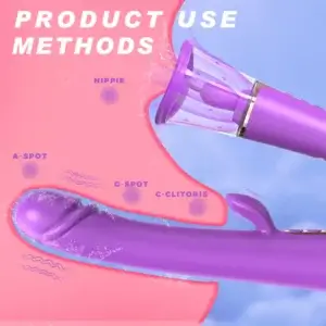 versatile purple vibrating dildo