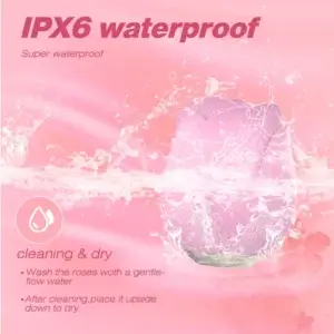 waterproof rose clitoris sucking toy