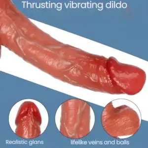 thrusting vibrating dildo with strong suction