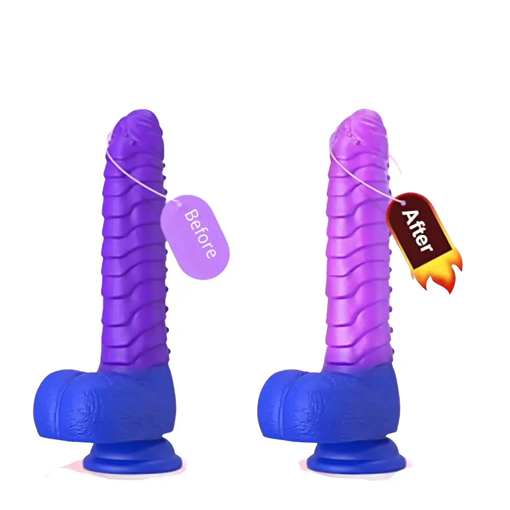 ribbed vibrating dildo Thrusting Dildo Vibrator with Remote Control – Xinghaoya main image 1